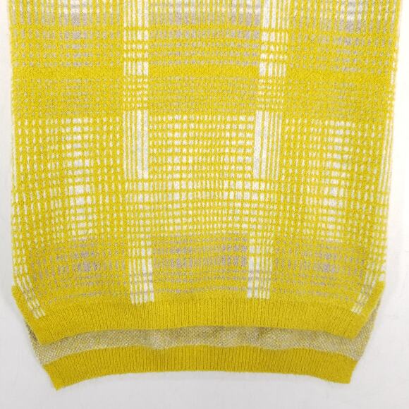 The Limited Sweater Women Medium Yellow Sleeveless Cowl Neck Hi Low Hem Pullover - Picture 3 of 10